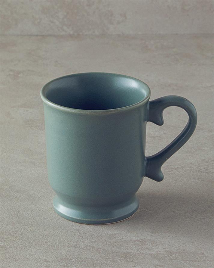 Cană, Elite, ceramică, 400 ml, verde