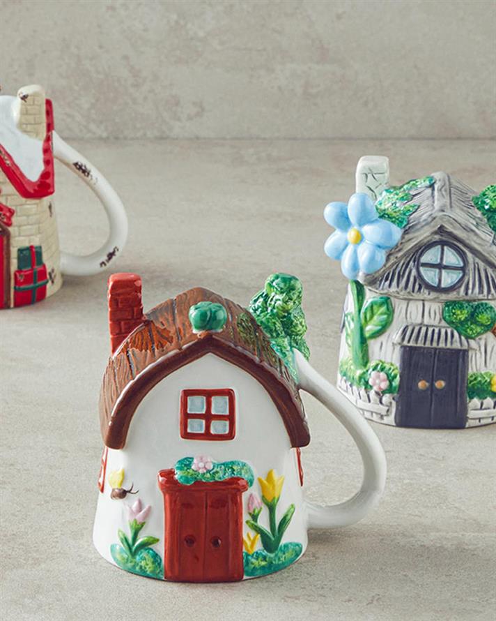 Cană, Fancy Home, dolomită, 300 ml, multicolor