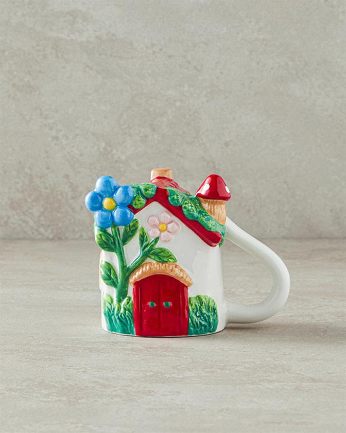 Cană, Flowery Home, dolomită, 200 ml, multicolor