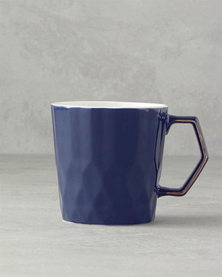 Cană, Hestia, porțelan, 350 ml, bleumarin