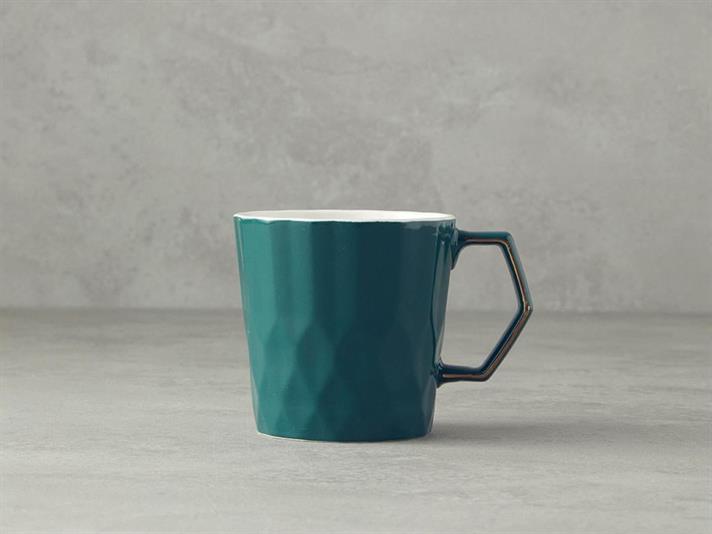 Cană, Hestia, porțelan, 350 ml, verde închis