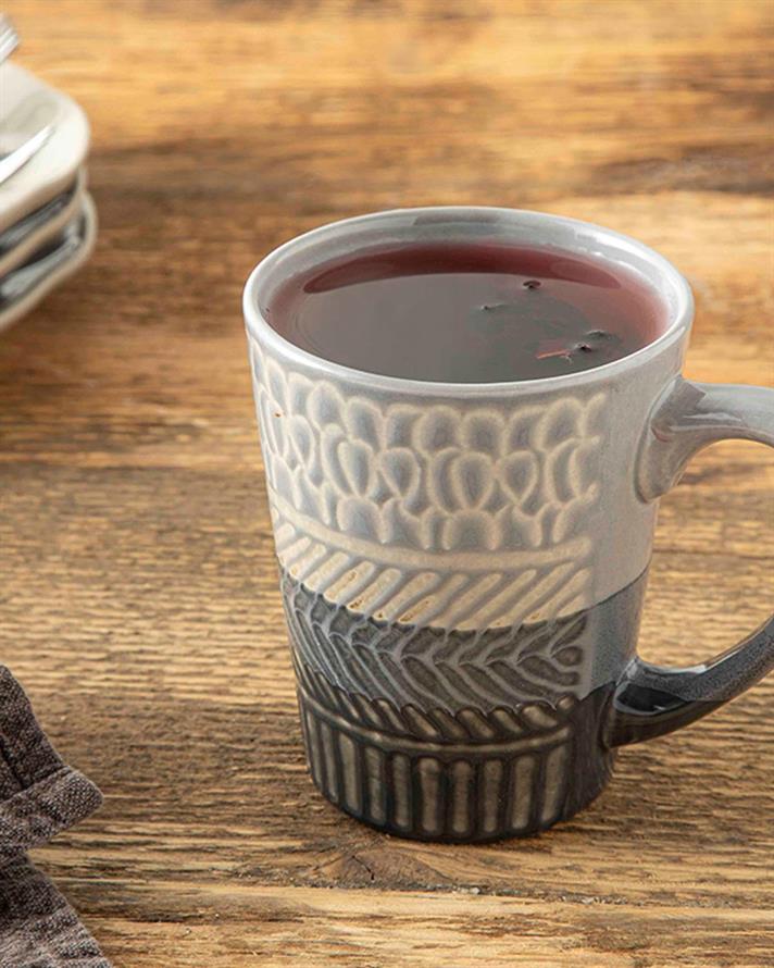 Nora Stoneware Cup 300 ml Dark Gray