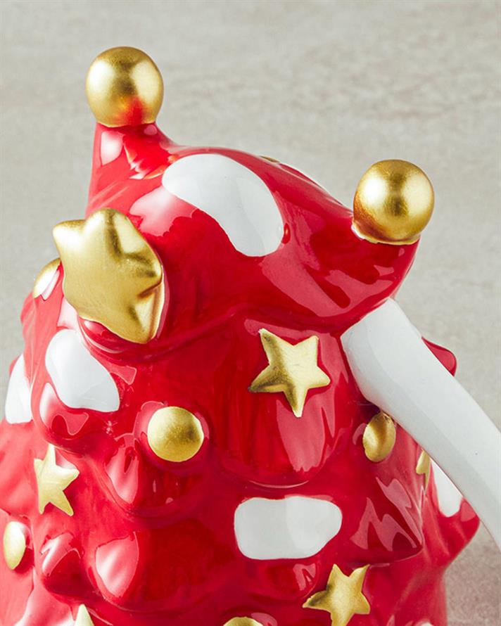 Cană, Pine Tree, dolomită, 300 ml, roșu