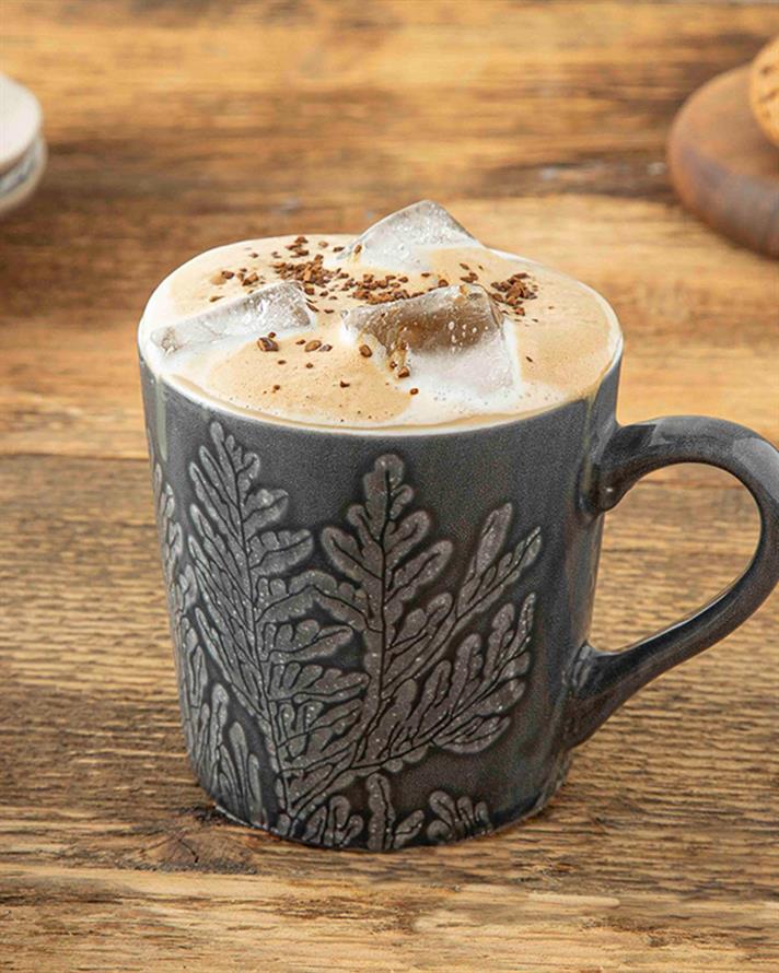 Cană, Rila, ceramică, 350 ml, gri închis