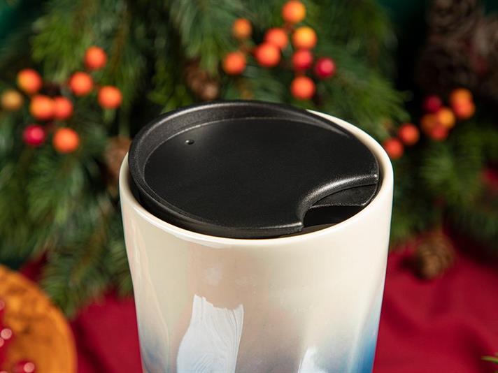 Duke Porcelain Double Wall Travel Mug 360 ml Blue