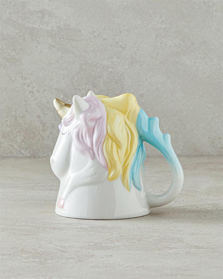 Cană, Unicorn, dolomită, 300 ml, multicolor