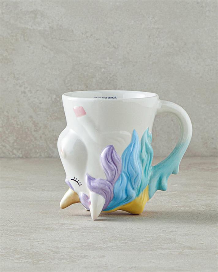 Cană, Unicorn, dolomită, 300 ml, multicolor