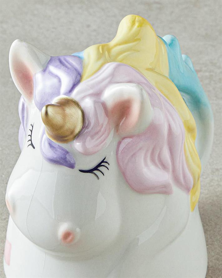 Cană, Unicorn, dolomită, 300 ml, multicolor