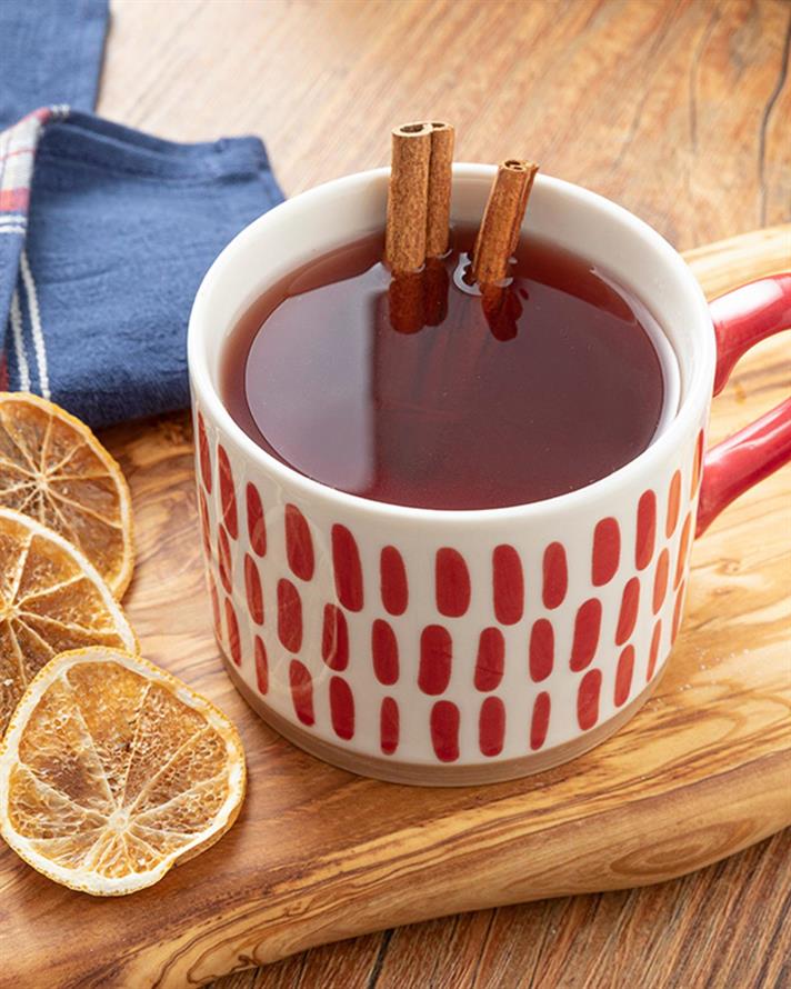 Cană, Vera, porțelan, 450 ml, roșu