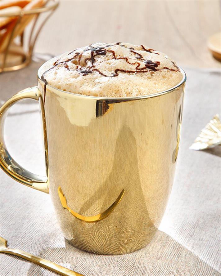 Cana, Dida, portelan, 300 ml, auriu