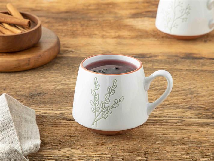 Cana, Hierba, ceramica, 340 ml, crem-verde