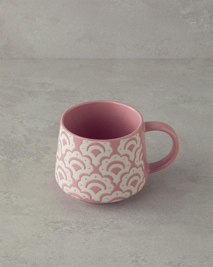Cana, Sunrose, ceramica, 400 ml, roz somon