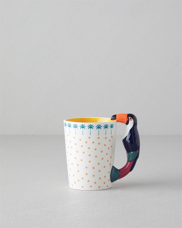 Cana, Toucan Dream, portelan, 350 ml, roz