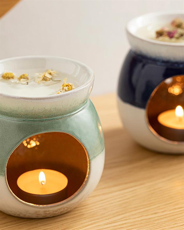 Freda Silicone Censer 10,5x10,5x10,5 cm Blue