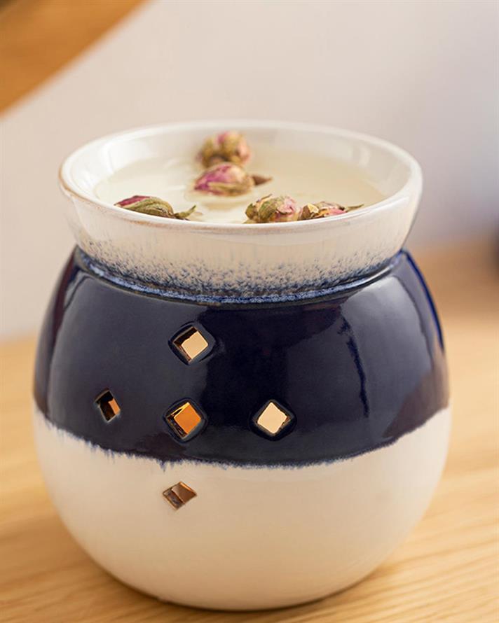 Freda Silicone Censer 10,5x10,5x10,5 cm Blue