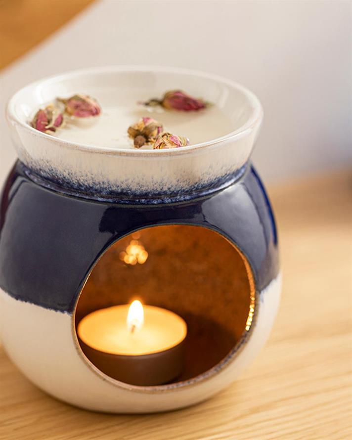 Freda Silicone Censer 10,5x10,5x10,5 cm Blue