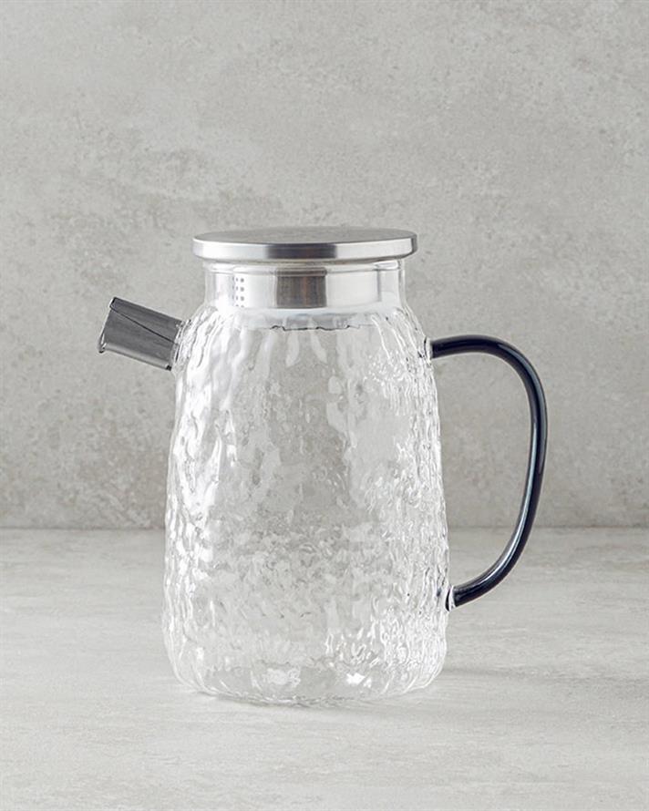 Carafă, Black Out, sticlă borosilicată, 1350 ml, transparent