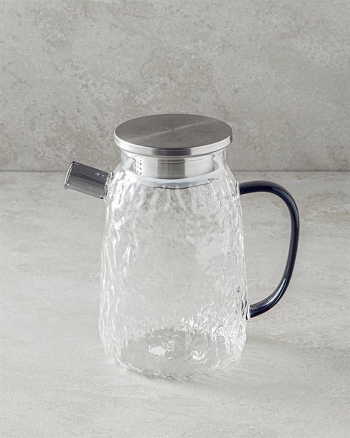 Carafă, Black Out, sticlă borosilicată, 1350 ml, transparent