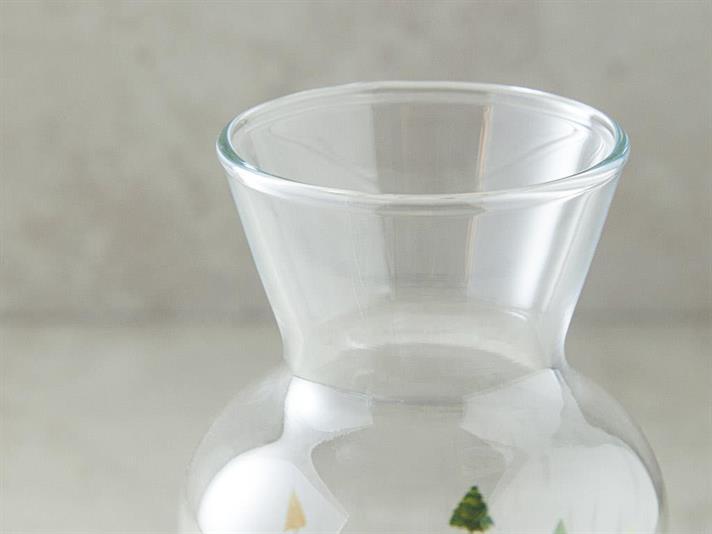 Carafă, Christmas Pine, sticlă, 700 ml, auriu