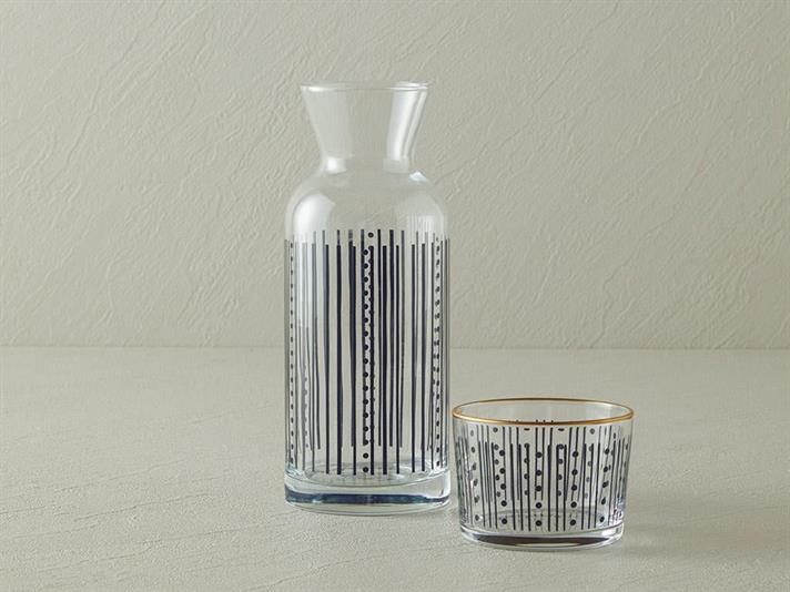 Carafă, Modern Strip, sticlă, 700 ml, negru