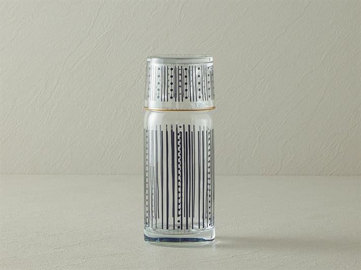 Carafă, Modern Strip, sticlă, 700 ml, negru