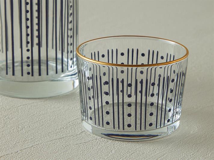 Carafă, Modern Strip, sticlă, 700 ml, negru