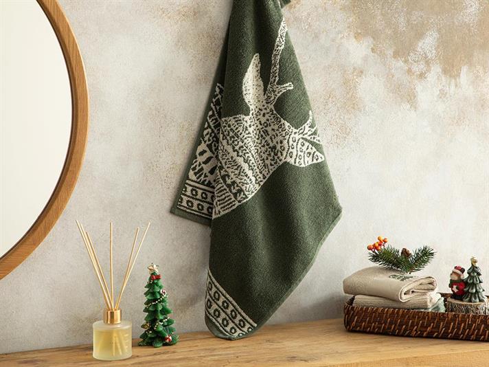 Cottony Face Towel 50x70 cm Green