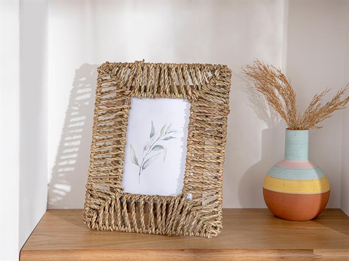 Ramă foto, Carla, răchită, 10x15 cm, maro