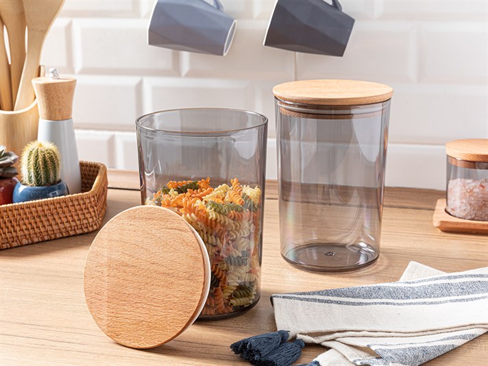 Carlisa Plastic 2 Set Storage Box 1500 ml Fume