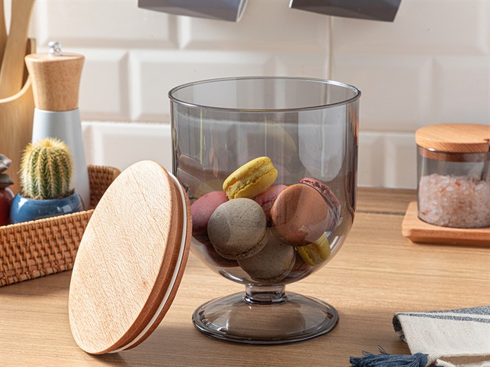 Carlisa Plastic Cookie Jar 40x39 cm Fume
