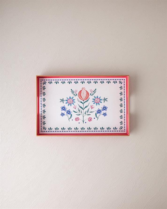 Carnival Flower PP Tavă 40x26 cm Fucsia