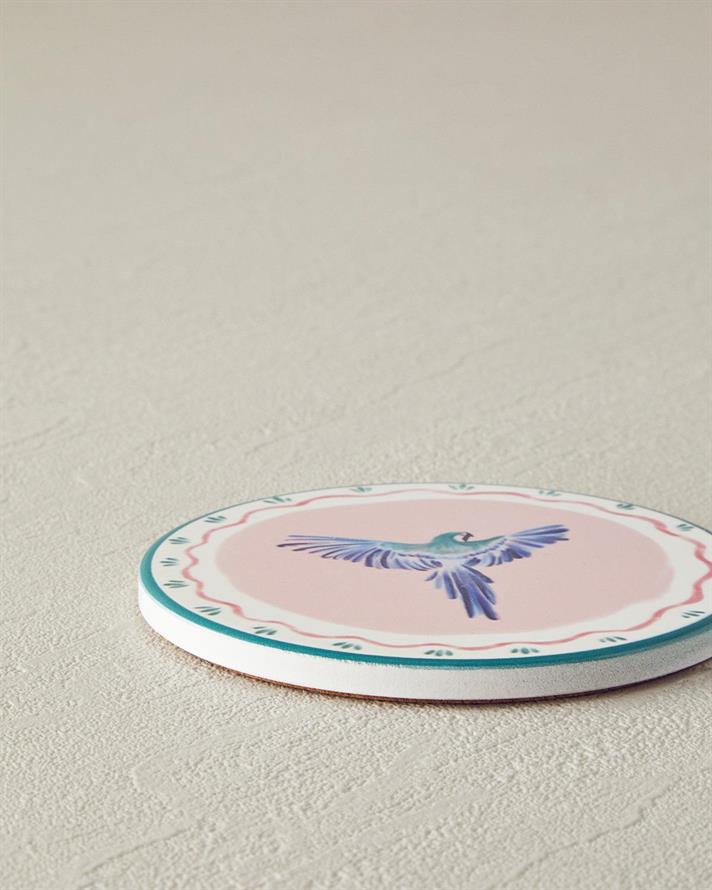 Carnival Phenix Ceramică Coaster Pahare 10.8 cm Roz