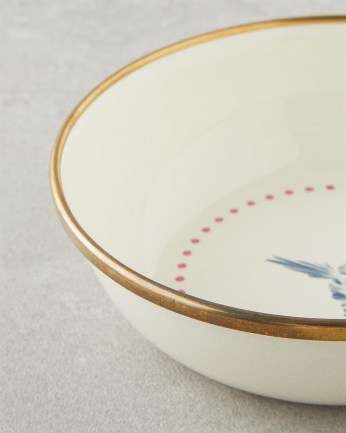 Carnival Phenix Email Bol 14 cm Albastru - Alb