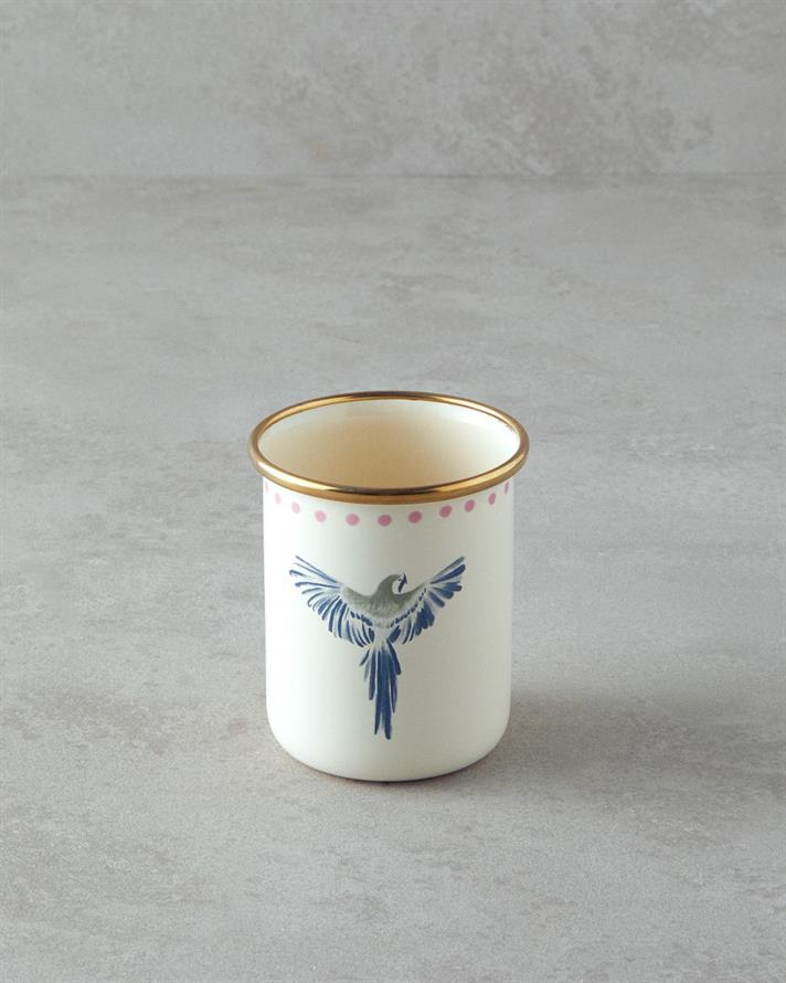 Carnival Phenix Email Pahar 350 ml Alb - Albastru