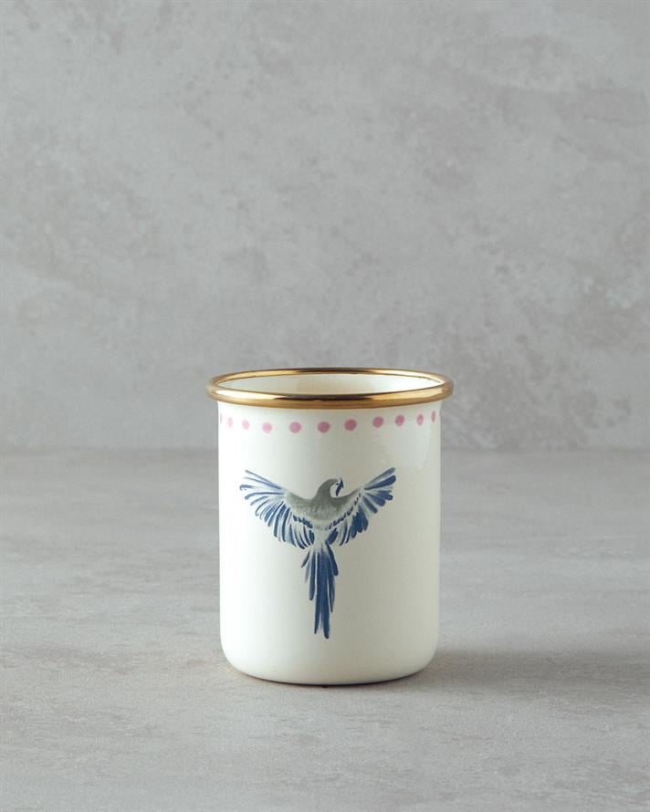 Carnival Phenix Email Pahar 350 ml Alb - Albastru