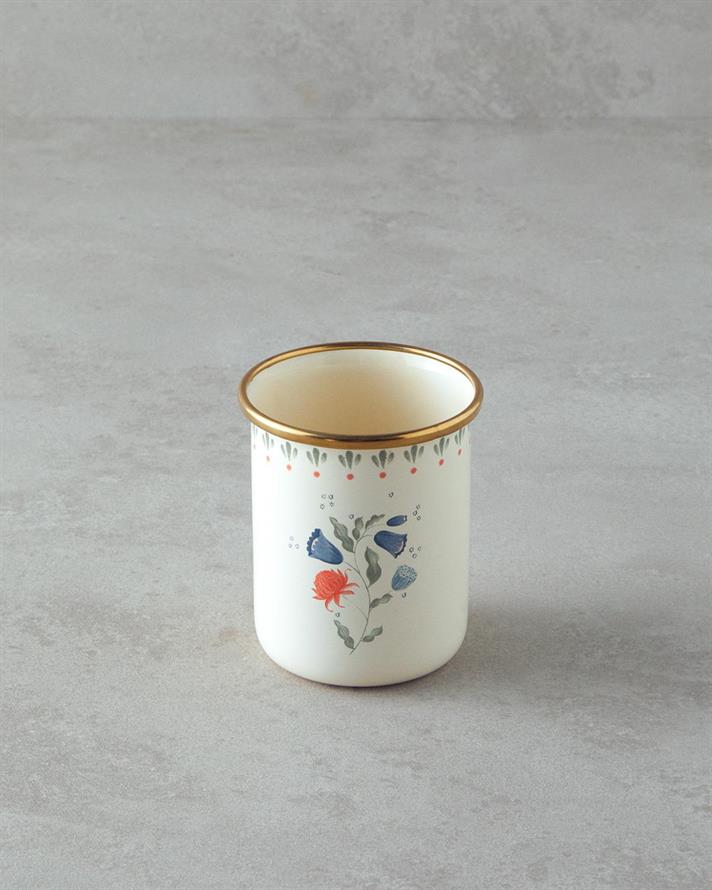 Carnival Posy Email Pahar 350 ml Alb - Albastru