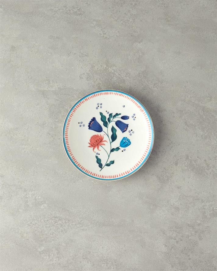 Carnival Posy Porțelan Bone Farfurie De Tort 20 cm Colorat