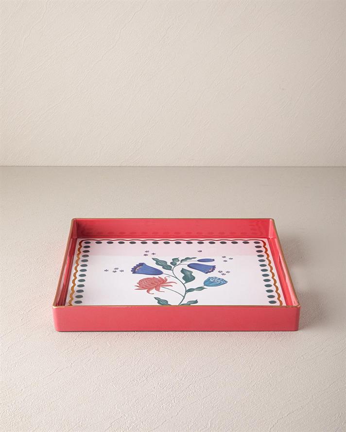 Carnival Posy PP Tavă 35x35 cm Roz