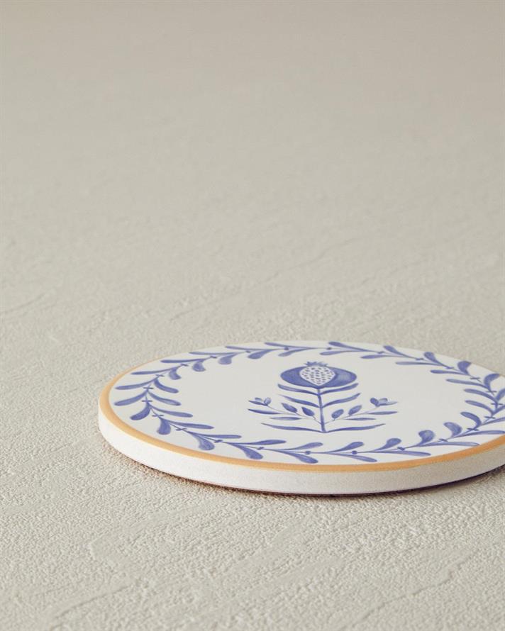 Carnival Tulip Ceramică Coaster Pahare 10.8 cm Albastru