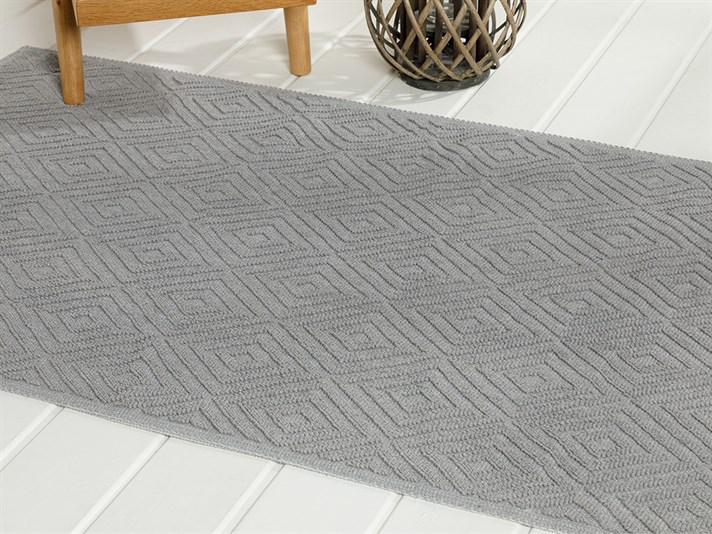 caro Bumbac Covor 60*100 Cm Gri