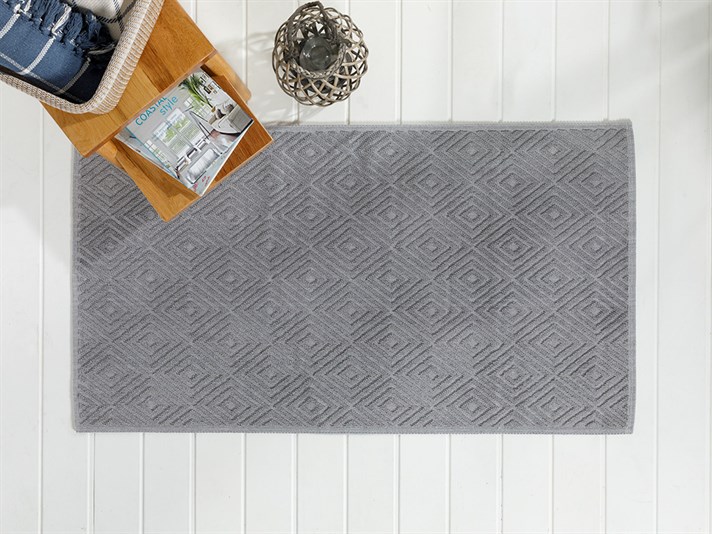 caro Bumbac Covor 60*100 Cm Gri