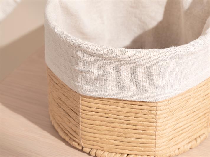 Carol Coș , 20*20*14 Cm, Albastru-Beige