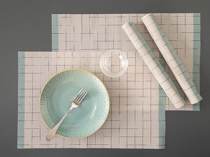 Carrie PVC 4 Set Place Mat 30x45 cm Blue