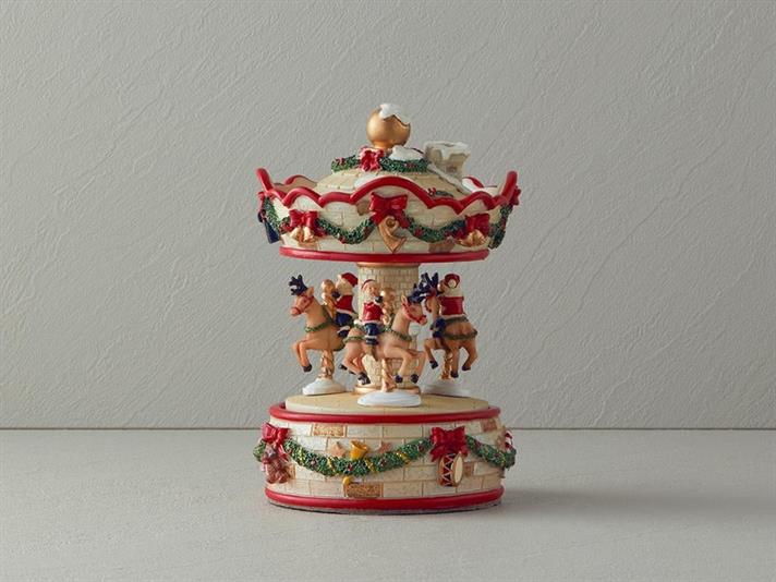 Carousel Music Box Red