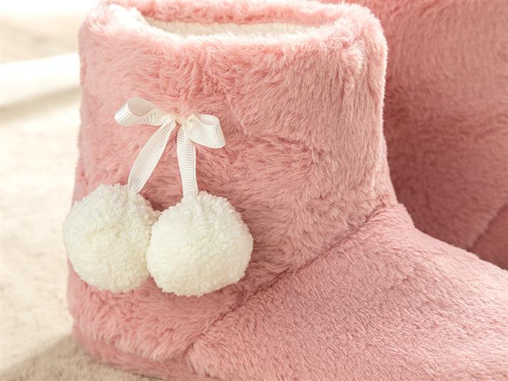 Sweet Home Plush Women Home Boot 39 Rose Color