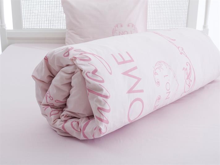 Casă vintage Bumbac Single Set Lenjerie De Pat 160x220 cm Roz