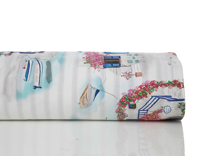 Casa Egee Cu Bumbac Single Lenjerie De Pat 160x220 cm Bougainvillea