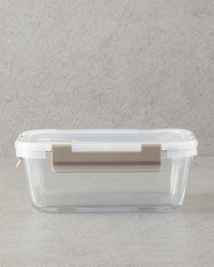 Doria Glass  VAS PENTRU PĂSTRARE 320 ml Bej Închis