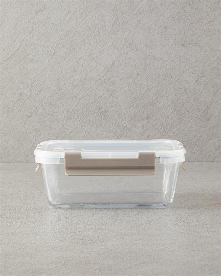 Doria Glass  VAS PENTRU PĂSTRARE 320 ml Bej Închis