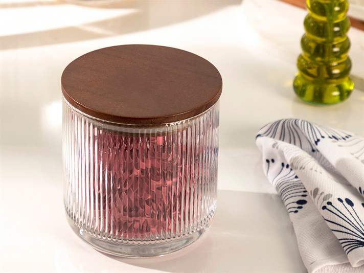 Cassidy Glass Storing Jar 1100 ml Transparent